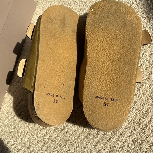 ANTENORA leather two toned sandals in Sz. 37 in like new condition-worn once - Picture 4 of 6